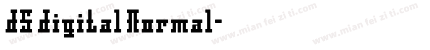 DS Digital Normal字体转换